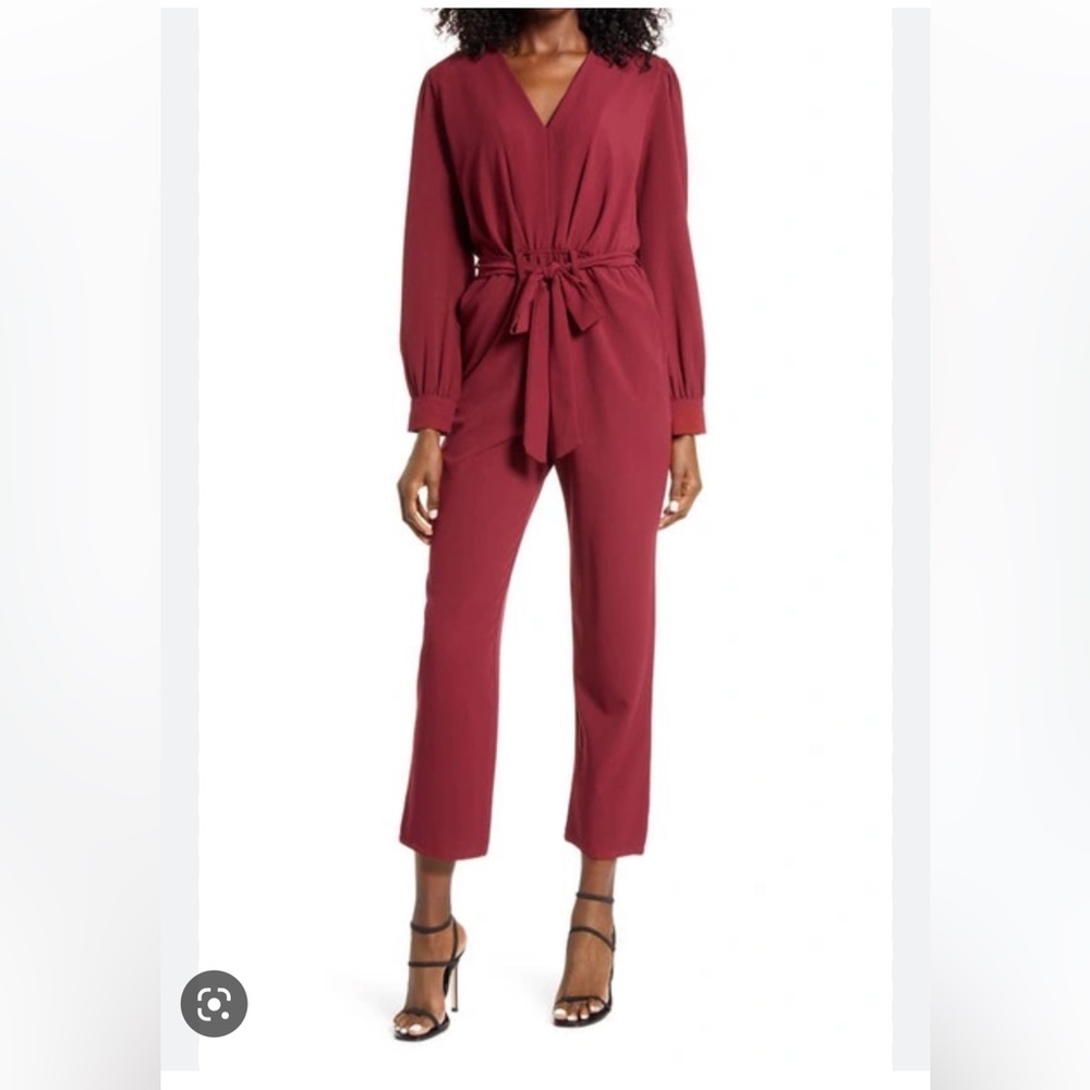 NWT Fraiche by J Tie Front Jumpsuit